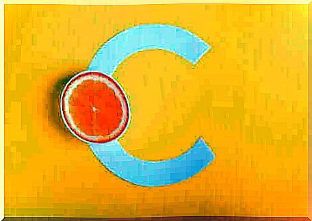 Vitamin C logo. 