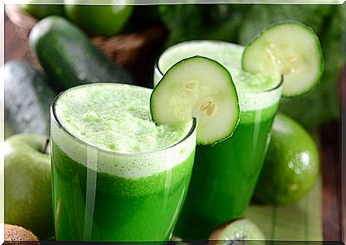 Cucumber juice for lowering cholesterol.