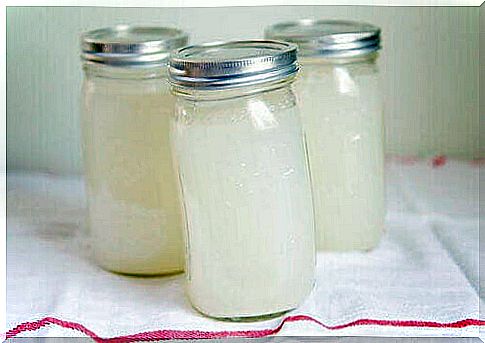 Kefir water in jars