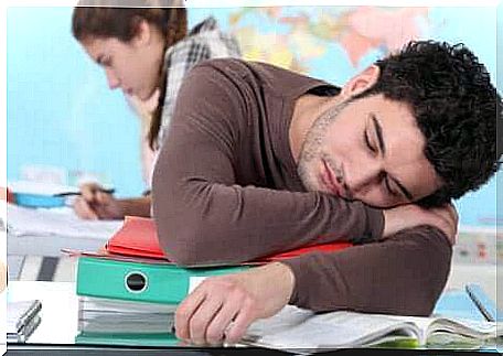 Narcolepsy can lead to falling asleep anywhere, such as in class.